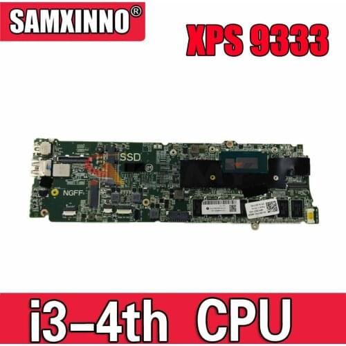 Original Laptop motherboard For DELL XPS 9333 I3-4010U Mainboard CN-03RR0X 03RR0X DAD13CMBAG0 SR16Q with 4GB RAM
