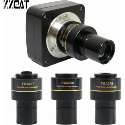 0.37X 0.5X 0.75X CCD Reduce Lens C Mount Adapter 23.2mm Microscope Relay Lens for Connecting Microscope and Industrial Camera