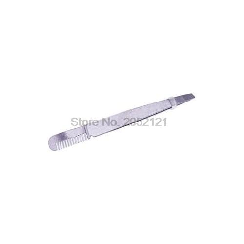 By dhl or ems 200pcs Eyebrow Tweezer with Eyebrow Brush Comb Stainless Steel Eyelashes Extension Tweezers Pinzette Clip