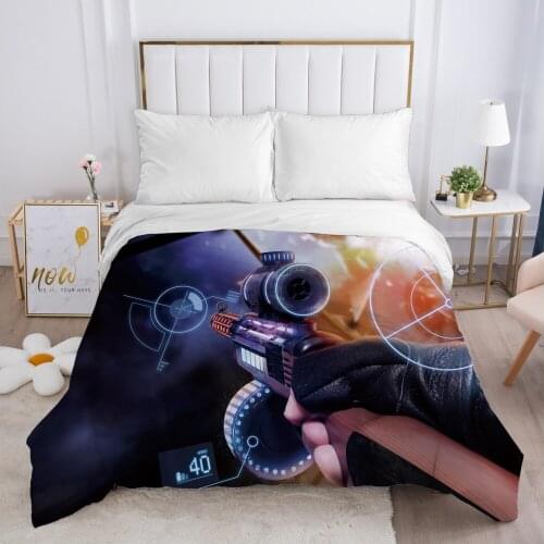 Cartoon Gamepad Childrens Duvet cover Quilt/Blanket/Comfortable Case Bedding for kids baby girls Single for Home aim