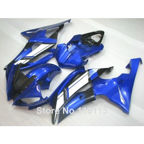 Injection molding ABS full fairing kit fit for YAMAHA R6 2008-2014 blue white black fairings set YZF R6 08 09 10 11-14 DX25