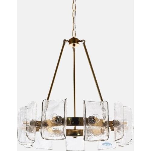 Postmodern restaurant chandelier model room coffee shop study glass personality bar front tea room lamps