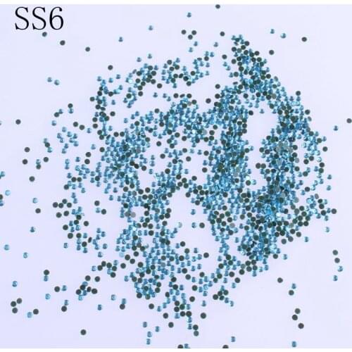 Prajna SS6 4320pcs 1.7mm Rhinestone Applique Decorations Wedding Shoes Dress Hot Fix Rhinestone Flatback Chain Beads Sticker D