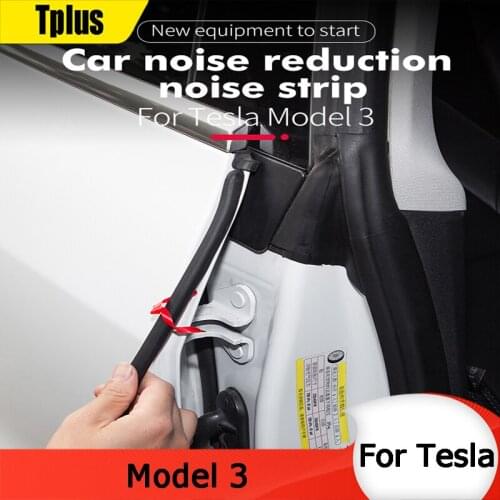 Tplus Car Door Rubber Seal For Tesla Model 3 Door Trim Noise Reduction Kit Seal Anti-Scratch Accessories Model Three