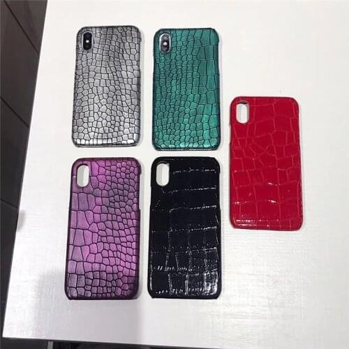 Luxury Retro 3D Crocodile PU Leather Phone Case For iPhone XS MAX Case for iphone X/XR/6/6S/7/8Plus Case Plastic Hard Back Cover