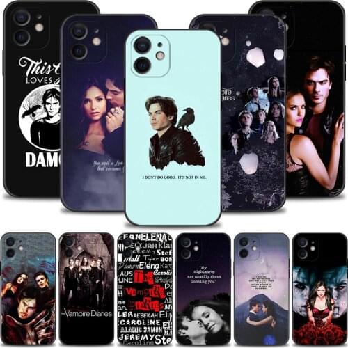 Silicone Case For iPhone 12 11 Pro Max 12 Mini X XR XS Max 7 8 6s Plus SE 2020 Shockproof Soft Cover The Vampire Diaries