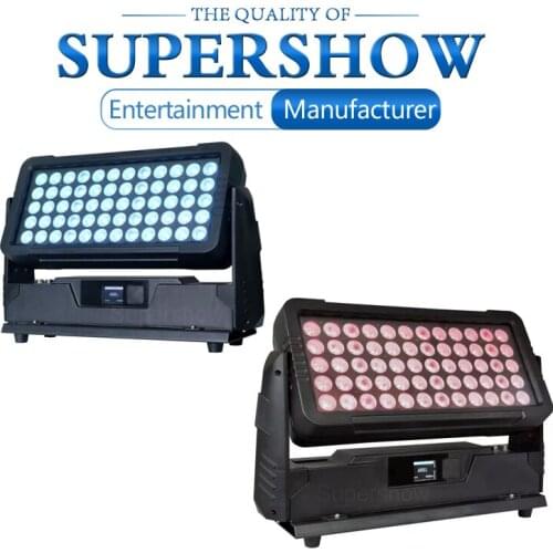 2pcs 60*10W High Power RGBW 4IN1 LEDs Waterproof Wall Wash Lighting for Party Nightclub Bar DJ Show