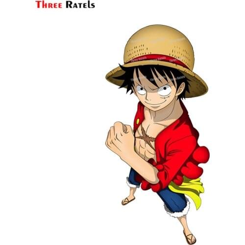 Three Ratels A8 Mugiwara No Luffy Coloring Waterproof Sticker For Motorcycle Bicycle Helmet Laptop Suitcase Auto Decal