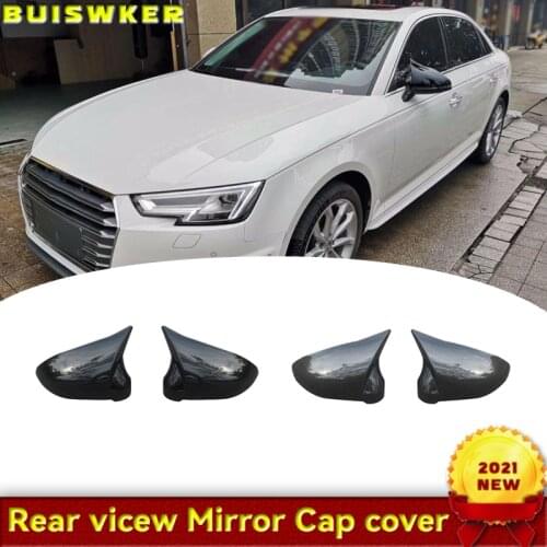 1 Pair Car Left & Right Door Side Rearview Wing Mirror Cover Cap Housing 528 Fit For Audi A4 S4 B9 A5 S5 RS4 8W0 857 527 8W0 857