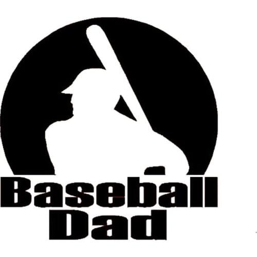11.5cm*11.5cm Creative Fashion Sports Baseball Dad Funny Vinyl Car Stickers C5-1983