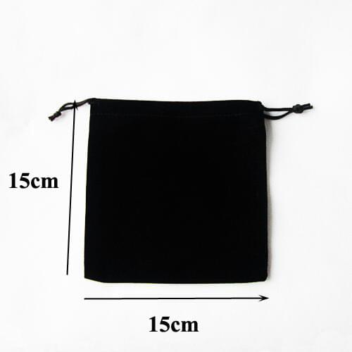 20pcs/lot 15x30cm Black/Blue/Rose/Red/Grey Drawstring Big Velvet Pouch Christmas Packaging Gift Bags Can Custom Print Logo