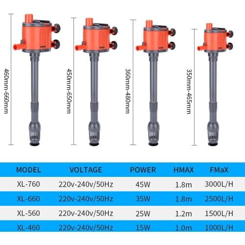 220-240V Aquarium turtle 3 in 1 submersible pump aeration filter Fish tank aquarium filter air water pump water circulation