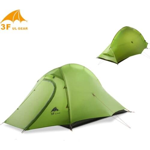 3F Gear no-see-um net Zheng tu 2 camping 3 seasons / 4 seasons 2 persons silnylon light weight camping tent