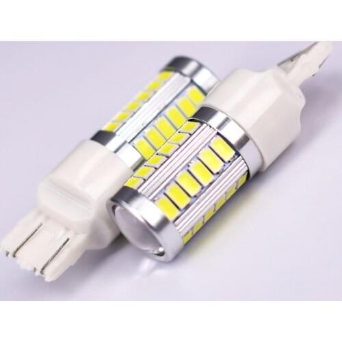 50PCS T20 7443 7440 W21/5W 33 SMD 5630 5730 Car Led Turn Signal Lights Brake Tail Lamps 33SMD Auto Rear Reverse Bulbs Adebayor