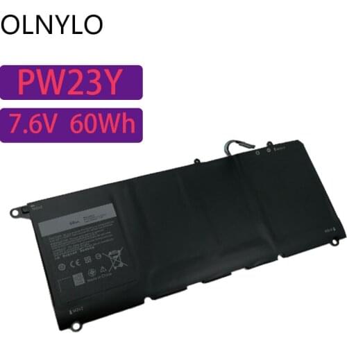 7.6V 60Wh PW23Y Laptop Battery for DELL XPS 13 9360 RNP72 TP1GT 13 2017 XPS 13-9360-D1605G series