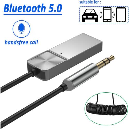 Bluetooth Receiver 5.0 Car Bluetooth Audio Receiver USB 3.5mm AUX Jack Stereo Hifi Car Transmitter Speaker Auto Wireless Adapter