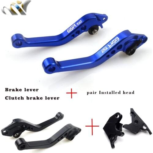 CNC Motorcycle Short Brake Clutch Lever for SUZUKI GSR 750 GSR-750 GSR750 2011 2012 2013 2014 2015 2016 2017 LOGO GSR750