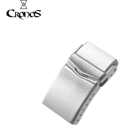 Cronos Watch Parts Metal Bracelet Stainless Steel Solid Brushed Clasp 18mm 20mm for 62Mas Watch