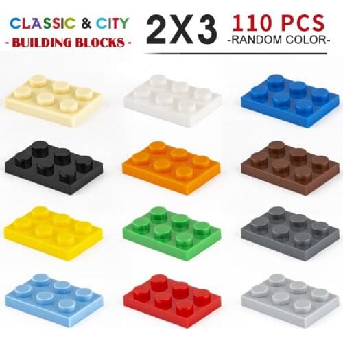 Childrens Toys Birthday Gifts City Town Color Bulk 2x3 Small Size Building Block Model Educational Building Block Model Toys