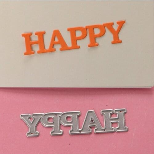 DUOFEN METAL CUTTING DIES S18072606 HAPPY and LOVE lettering embossing stencil DIY Scrapbook Paper Album 2018 Jun new
