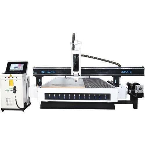 Auto tool change cnc router 2000x3000 mm 4*8ft 4x8 atc wood router cnc engraving furniture making machine with rotary