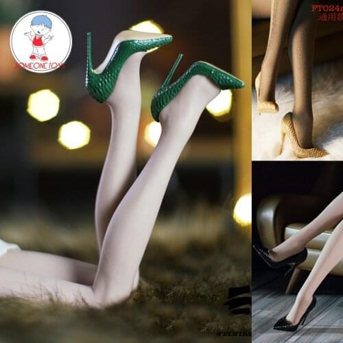 FT024 1/6 Phicen Female Black Leather shoes cute red leather high heels for 12" S42 S43 Action Figures body jiaou doll toys