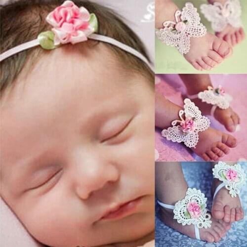 2020 Supreme Baby Girl Bowknot Footwear Children Kids Girls Floral Pretty Flower Casual Foot wears Photography Props Accessories