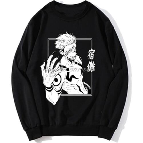 Handsome Japan Manga hoodies Men Cool Anime Sukuna Jujutsu Kaisen Hoodie Spring Autumn Sweater Streetwear Harajuku