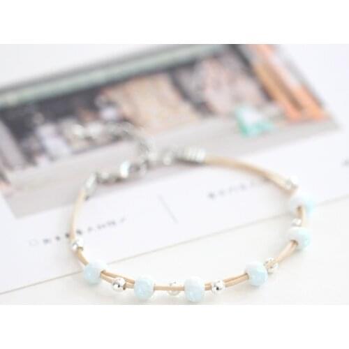 Beautiful Small and simple art fashion womens ceramic bracelet popular jewelry #N017