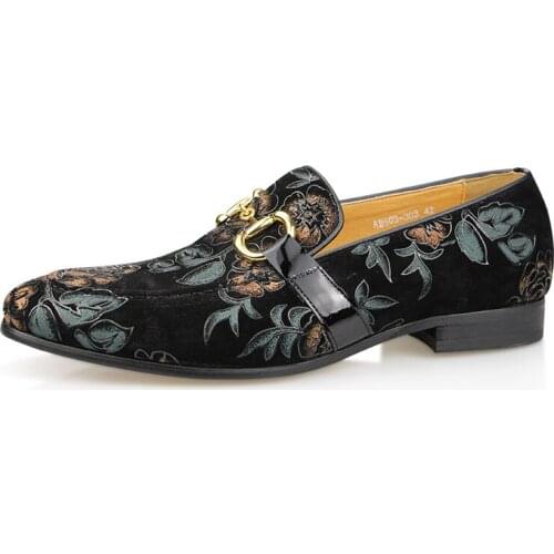 Summer Mens 2021 New Arrival Luxury Casual One-step Breathabl Loafers Synthetic Floral Fashion Metal Decoration ABS03 Man Shoes