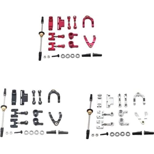 For WPL D12 1/10 RC Car Metal Upper Lower Swing Arm Steering Cup with Differential Axle Upgrade Parts Accessories