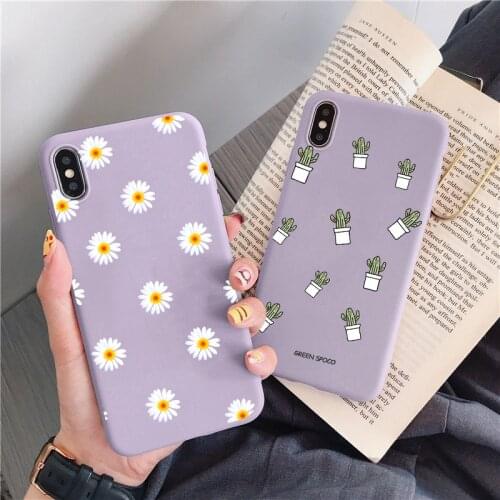 Cute Flower Case For Samsung Galaxy A72 A52 A32 A50 A42 A41 A40 A31 A30 A12 A11 A10 A02S M31S M51 M02S Daisy Soft TPU Capa Funda