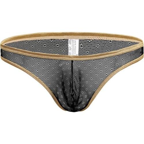 Men Thongs Sexy Underwear Transparent Personal Briefs Bikini G-string Thong Jocks Tanga Underpants Man Shorts Exotic T-back