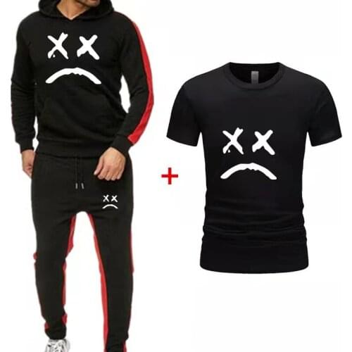 Spring Autumn Mens Hoodies Unique CCCP Russian USSR Soviet Union Printed Fashion casual Mens pullover+Pants 2Pcs Sporting suit