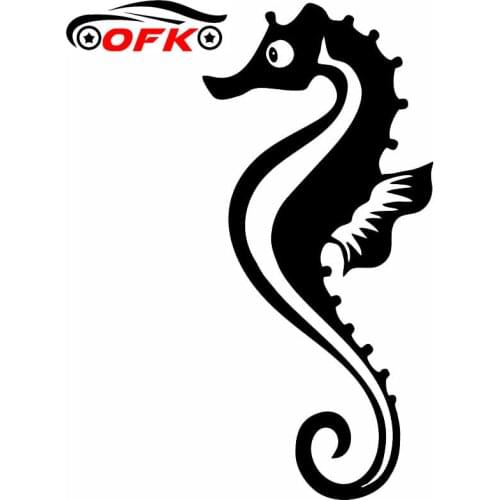 OFK Seahorse Sea Horse Animal Pet Fish Car Sticker Automobiles Motorcycles Exterior Accessories Vinyl Decals for Honda Lada