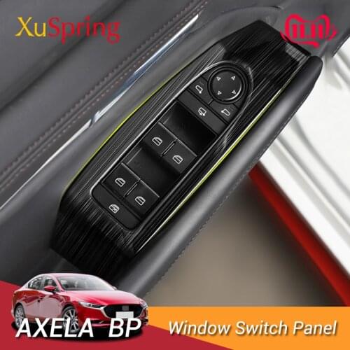 Car Window Switch Panel For Mazda3 Mazda 3 Axela 2019 2020 4th LHD Adjust Cover Trim Car Accessories Styling