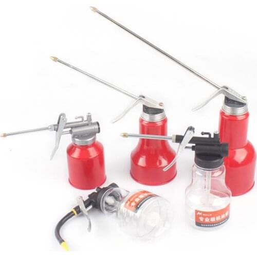 250ML High Pressure Machine Oil Can Plastic Hose Resistant To Copper Tip Nozzle Oiler Oil Spray Bottle Oil Can Car Accessories