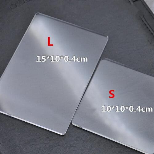 S/L Perfect Acrylic Transparent Clay Pottery Sculpture Tool Workbench Pressure Plate Clay Tools Craft DIY Accessories