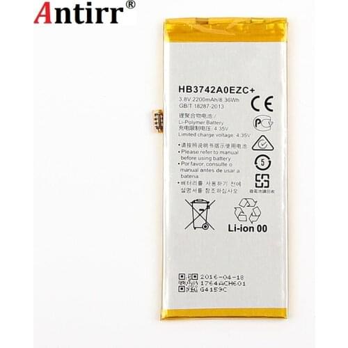 For Huawei P8 Lite Replacement Battery High Quality 3.8V 2200mAh Li-Polymer Battery For Huawei Ascend P8 Lite HB3742A0EZC+ tools