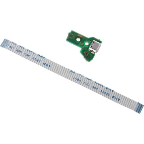 Replace USB Charging Port Board For JDS-040 PS4 Controller With 12Pin Flex Cable