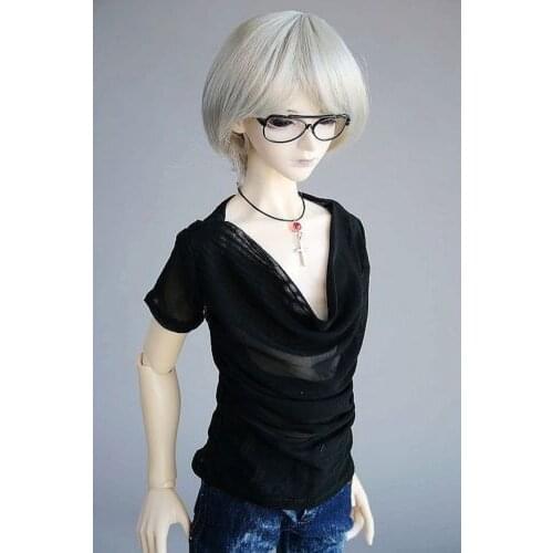 [wamami] 06# Black Short-Sleeve Vest/T-Shirt SD17 DZ70 70cm BJD Dollfie