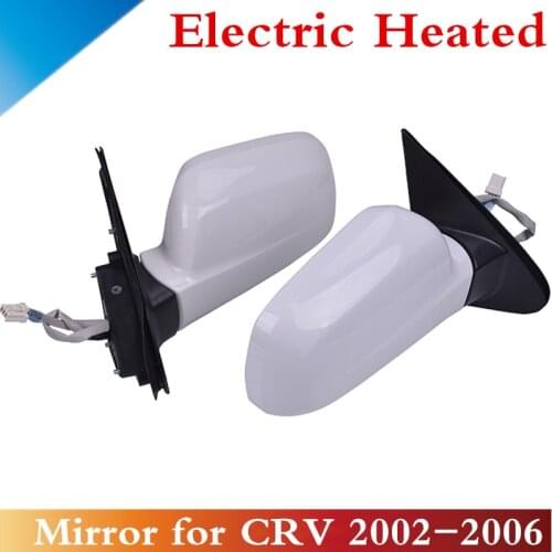 CAPQX 2PCS Electric heated side Rear view rearview Mirror For CR-V CRV RD5 RD7 2002 2003 2004 2005 2006 5/3Pin 76253-SPA-H21
