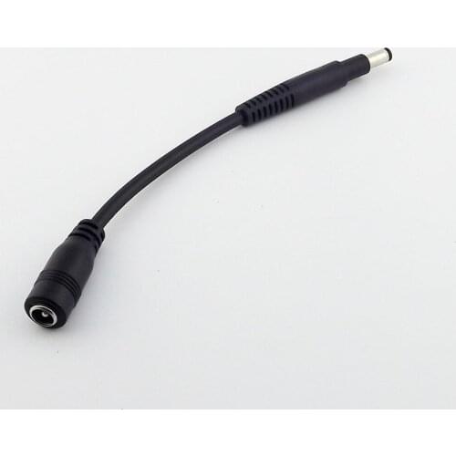 1pcs 4.8x 1.7mm Bullet Male To 5.5 x 2.1mm Female DC Power Connector Adapter HP Cable 15cm