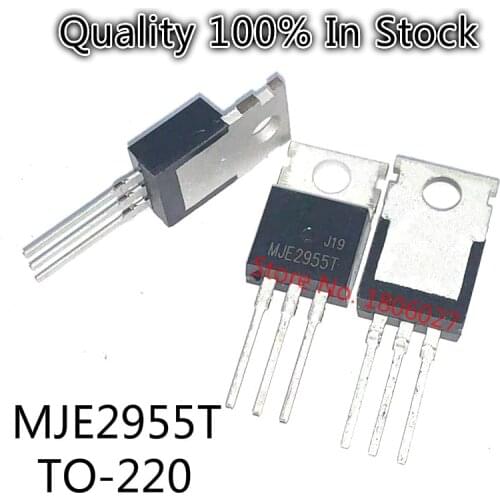 10pcs/lot MJE2955T 60V / 10A / 75W PNP power transistor MJE2955 TO-220