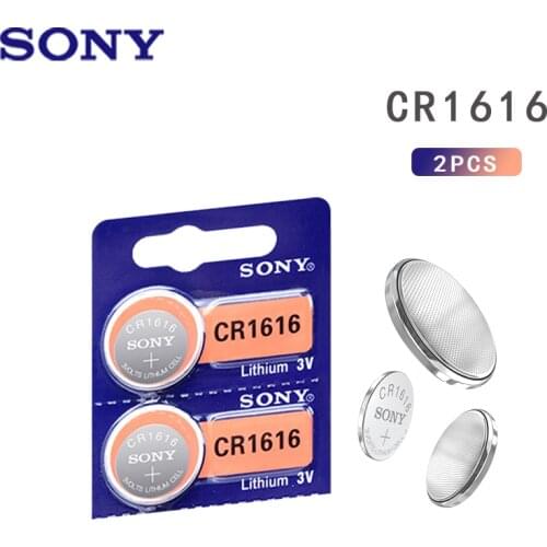 2Pcs/lot SONY CR1616 DL1616 ECR1616 LM1616 1616 3V Lithium Batteries Cell Button Coin Battery For Motherboard Watch