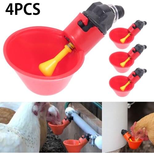 4Pcs/Set Automatic Chicken Quail Drinker Waterer bebederos gallinas bebedero pajaros gallinas for chicken donkey and pigeon