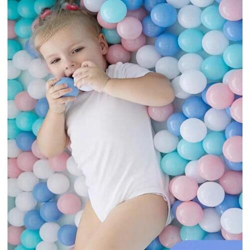 50pcs/Lot Eco-Friendly Colorful Ball 7CM Pits Soft Plastic Ocean Ball Transparent Water Ocean Wave Ball Toys For Children Gifts