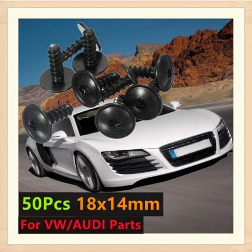 50 Pcs Car Engine Cover Wheel Arch Inner Liner Mud Flaps Fender Mud Splash Guard Torx Screws Self Tapping for VW/AUDI Parts