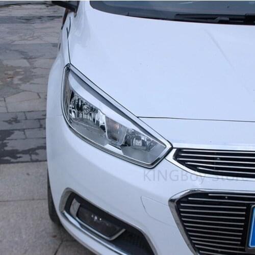 ABS Chrome car Front headlight Lamp Cover trim Rear headlight Lamp Cover trim For Chevrolet Cruze 2015 2016