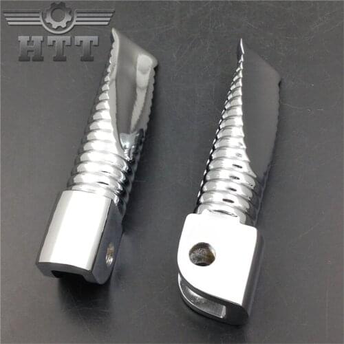Aftermarket free shipping motorcycle parts front Foot pegs for Yaa YZF 600R R6 R6S R1 FZ6 FZ Fazer XJR FJR 1300 Chromed